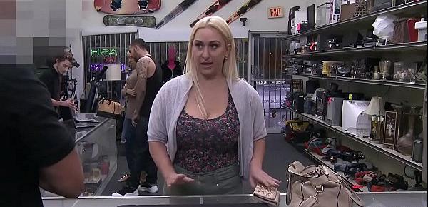  Big ass blonde Nina Kay pawns a gun - XXX Pawn